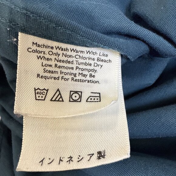 Eddie Bauer Classic Fit Wrinkle Resistant Green Shirt Tall XL 100% Cotton - Picture 6 of 8